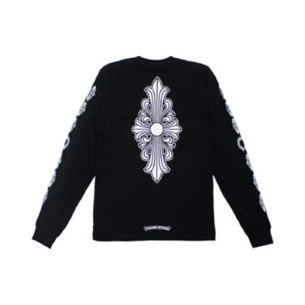 Chrome Hearts Floral Cross LS T-Shirt – Black