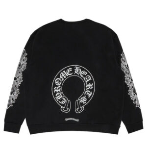 Chrome Hearts Horseshoe Floral Logo Sweatshirt