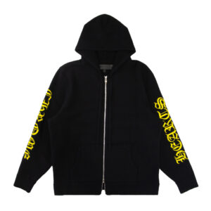 Chrome Hearts Yellow Logo Cashmere Hoodie